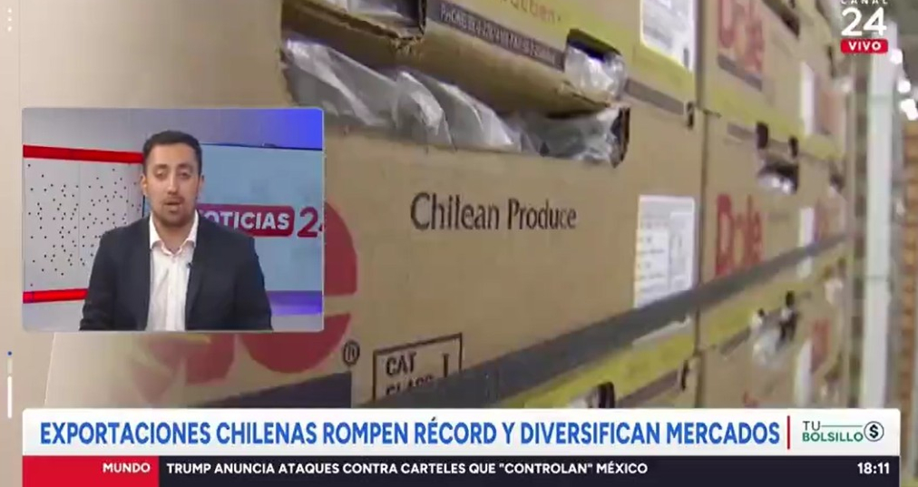 Canal 24 Horas Exportaciones chilenas rompen récord y diversifican mercados
