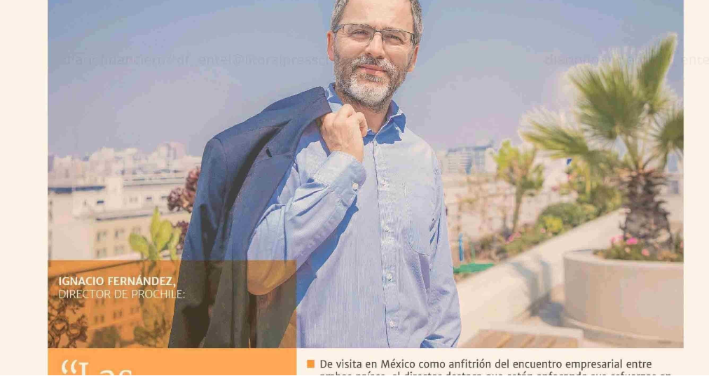 El Director General de ProChile, Ignacio Fernández, posando frontal para una foto