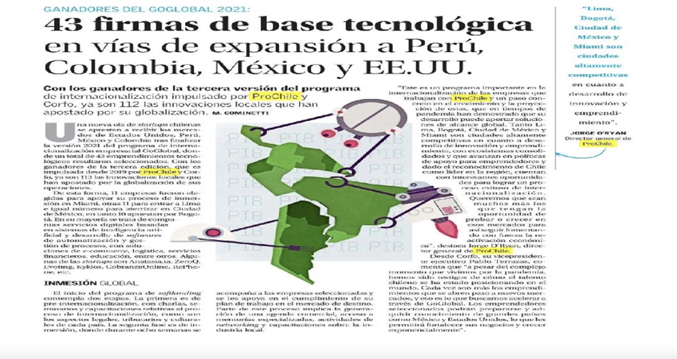 Destacado en prensa: 43 firmas de base tecnológica en vías de expansión a Perú, Colombia, México y EE.