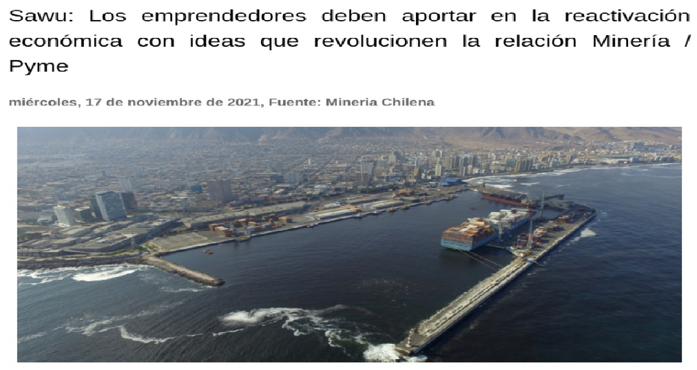 Destacado de prensa: EXPO Dubai 2020: Sawu exhibe el impacto de vincular a pymes locales con grandes mineras