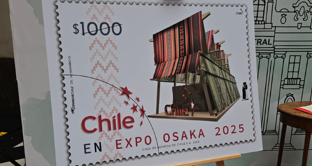 Sello Postal de Chile en Expo Osaka 2025